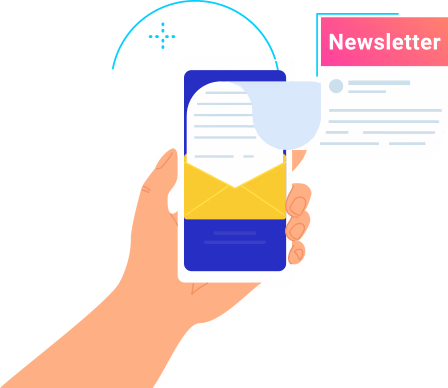 Newsletter signup illustration